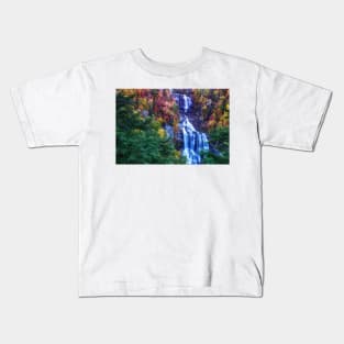 Whitewater Falls, North Carolina Kids T-Shirt